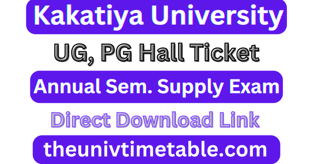 KU Hall Ticket